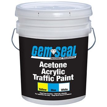 White Acrylic Spray Paint Parking Lot Line Marking by Emedco